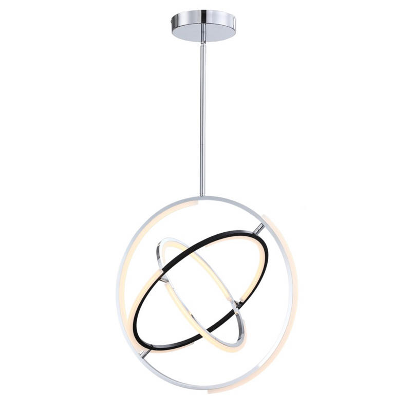 Artcraft Lighting AC6741PN 24" Trilogy Collection LED Pendant Light