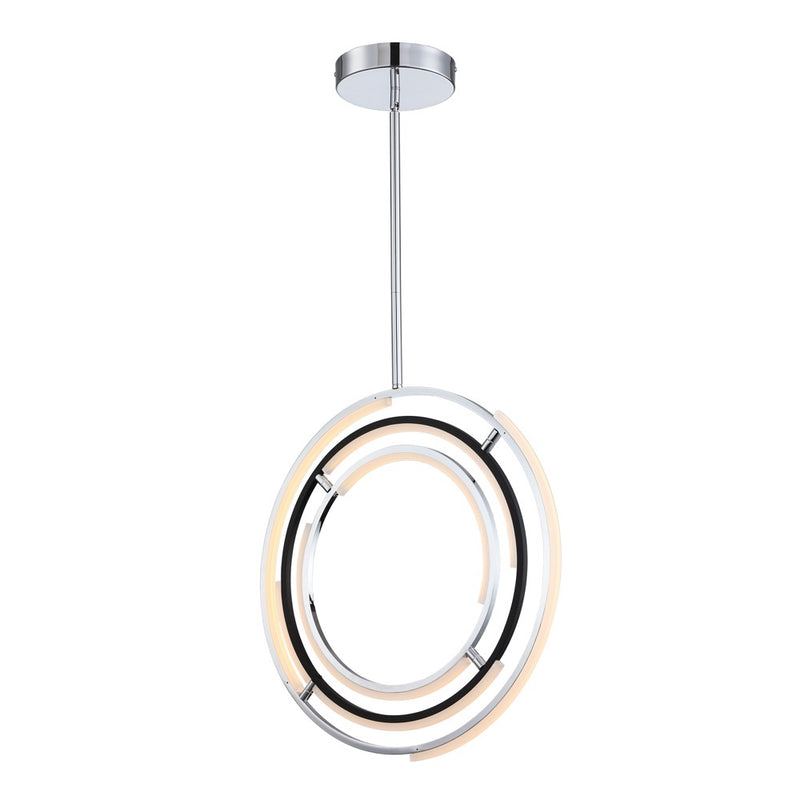 Artcraft Lighting AC6741PN 24" Trilogy Collection LED Pendant Light