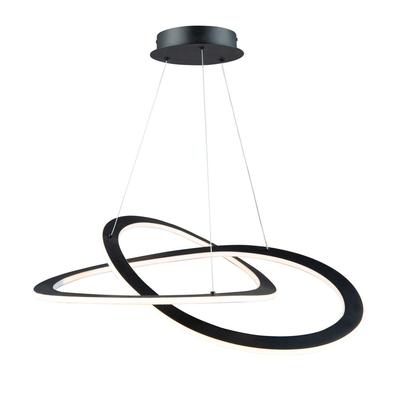 Artcraft Lighting Wave Large 45W LED Chandelier AC7077BK