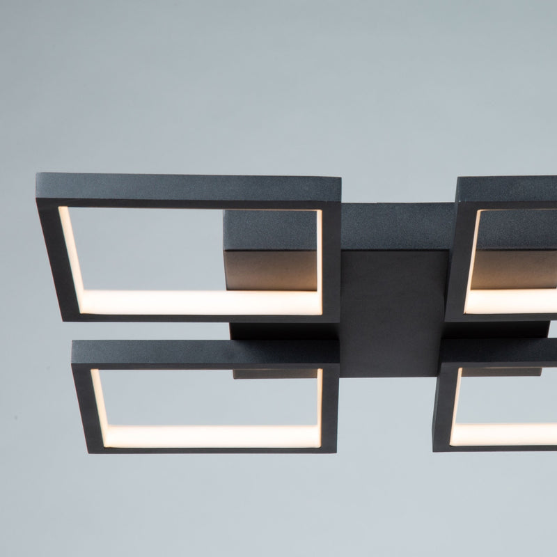 Artcraft Lighting Graymar 24W LED Flush Mount Black AC7629BK