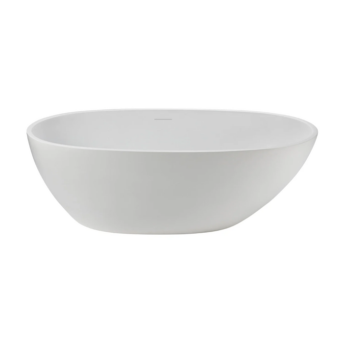 Agua Canada 60’’ Oval Matte White Freestanding Bathtub - BOHO-60-II