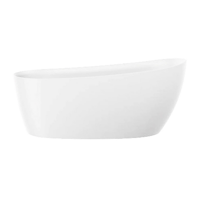 Agua Canada 68’' Matte White Modern Freestanding Bathtub - BIANCA-W