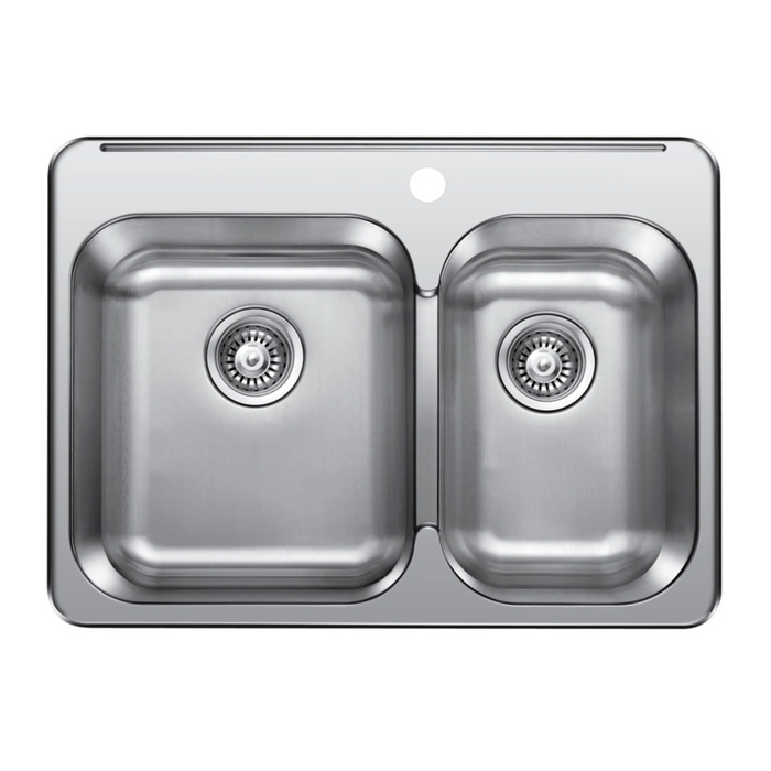 Agua Canada EKATI 1 1/2 Bowls 28X21 Top Mount Kitchen Sink