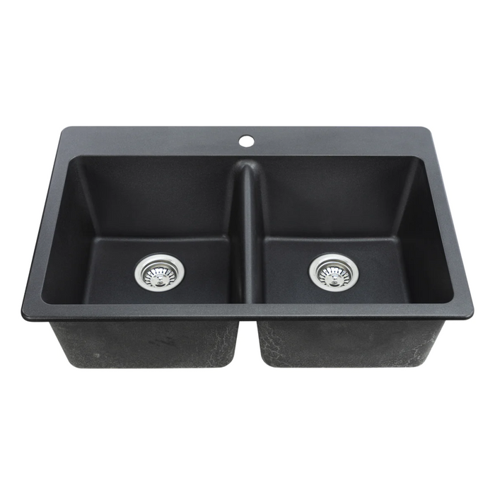 Agua Canada EMIR 2 Bowls 33X22 Dual Mount Kitchen Sink