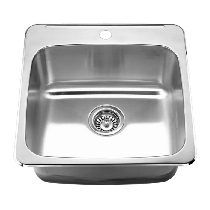 Agua Canada ERA1 1 Bowl 20X20.5 Top Mount Kitchen Sink