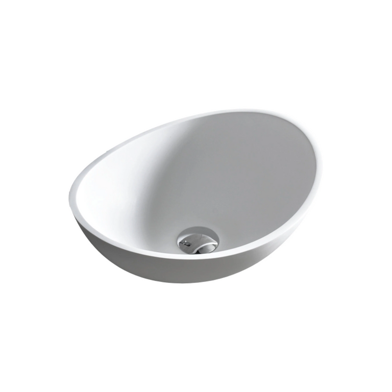 Agua Canada FABIOLA 13’’X16’’ Oval Solid Surface Vessel Sink
