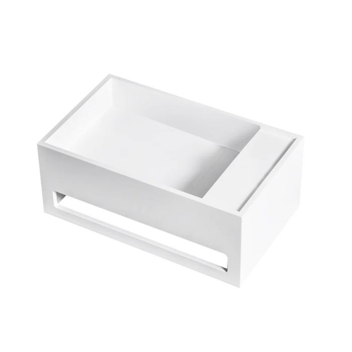 Agua Canada FEBE 20''X12''X8'' Solid Surface Sink with Towel Holder
