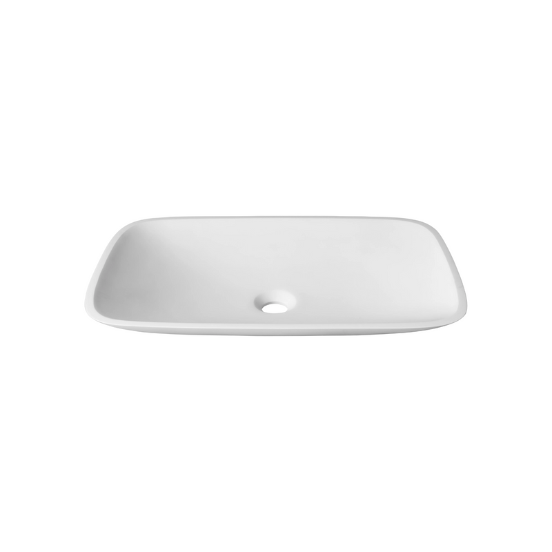 Agua Canada FRANCESCA 15’’X23’’ Rectangular Solid Surface Vessel Sink
