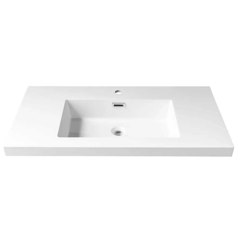 Agua Canada LANCELOT-904 18’’X 35’’ Semi-recessed Polymer Sink