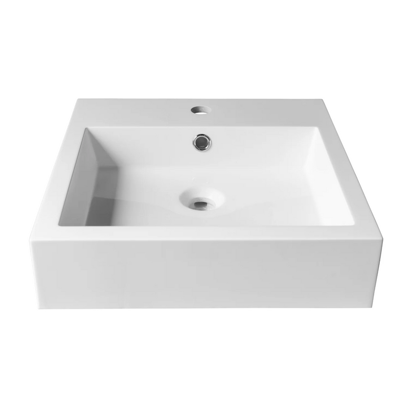 Agua Canada LORI 17’’X17’’ Square Polymer Vessel Sink