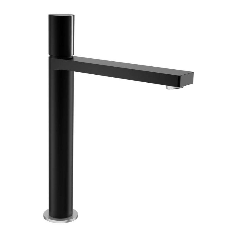 Agua Canada ROMAN Matte Black Square Vessel Faucet
