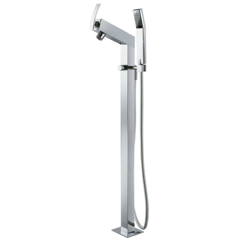 Agua Canada STEFANO Chrome Square Freestanding Faucet