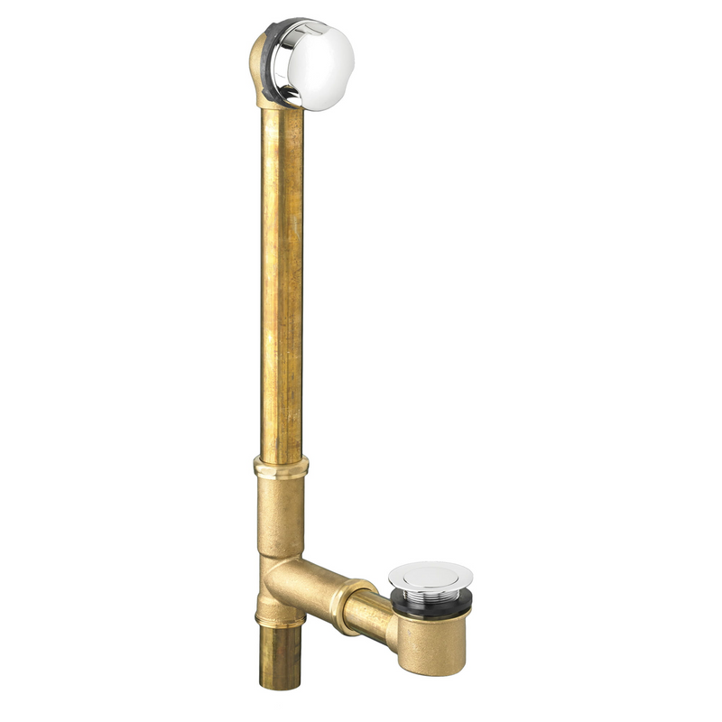 American Standard 1583470.002 Universal Bathtub Drain with Rotary Knob, Large, Chrome