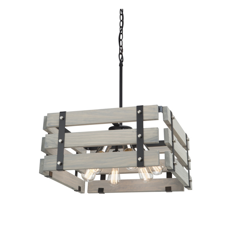 Artcraft Lighting Barnyard 6-Light Chandelier AC11496BW