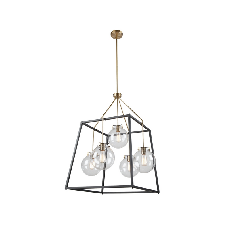 Artcraft Lighting Bridgetown Collection 5 Light Cage Pendant Light AC11605VB