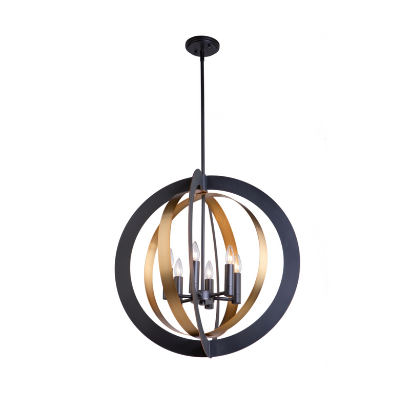 Artcraft Lighting Capri Collection 6 Light Chandelier AC11236