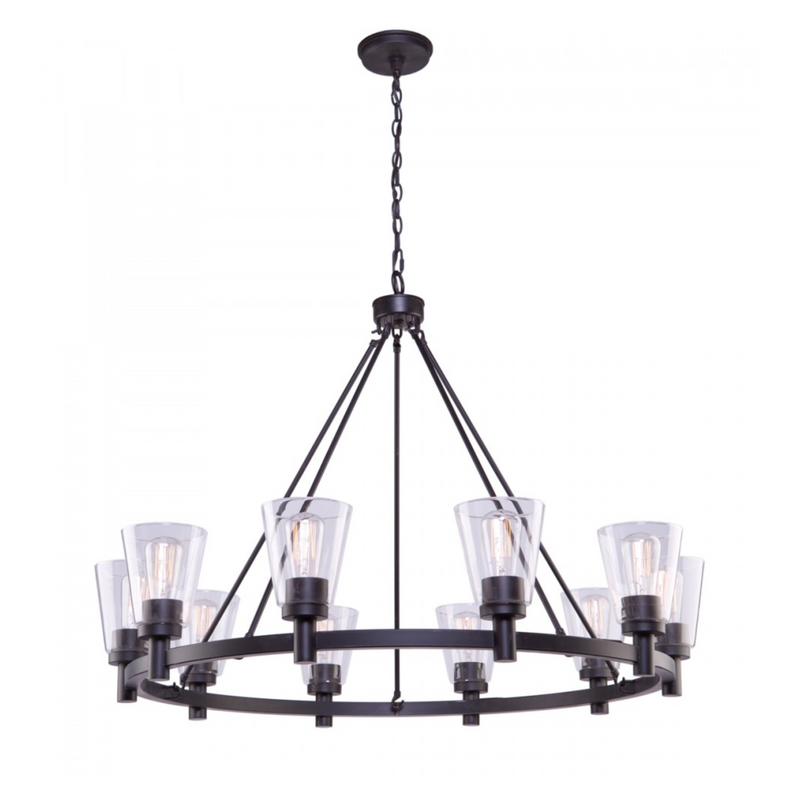 Artcraft Lighting Clarence 10-Light Chandelier AC10760OB
