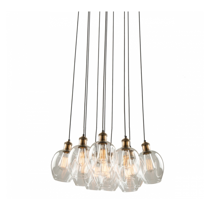 Artcraft Lighting Clearwater 10-Light Chandelier AC10731VB