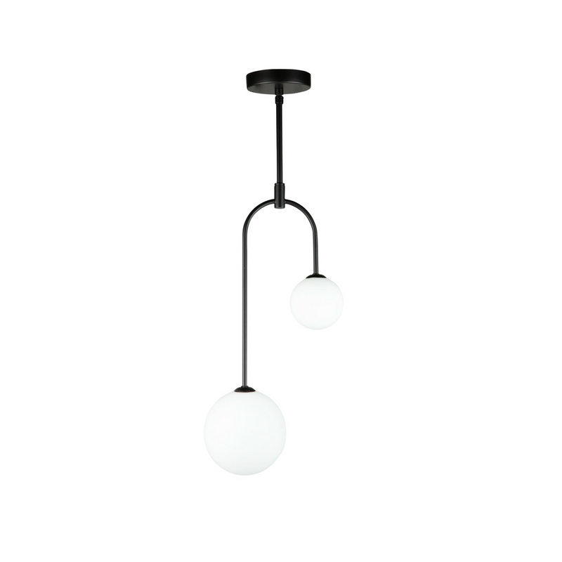 Artcraft Lighting Comet 2 Light Pendant AC6652BK