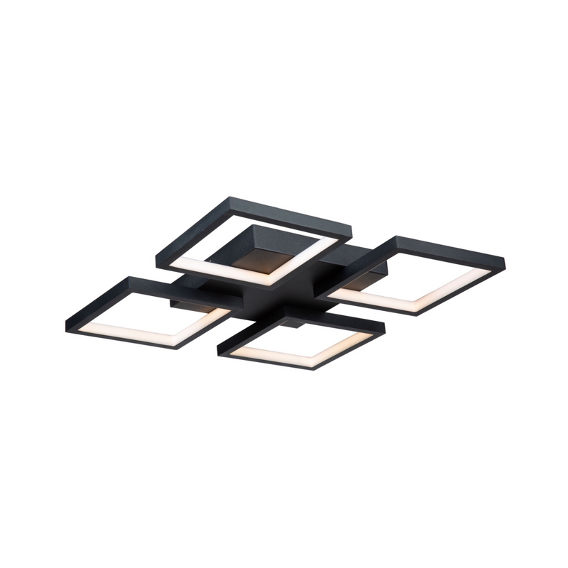 Artcraft Lighting Graymar 24W LED Flush Mount Black AC7629BK