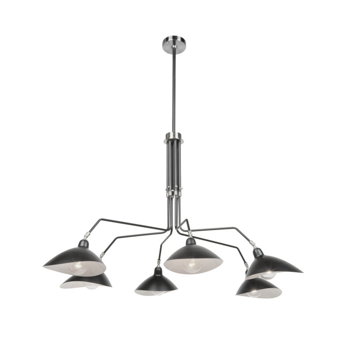 Artcraft Lighting Nero 6-Light Chandelier AC11216