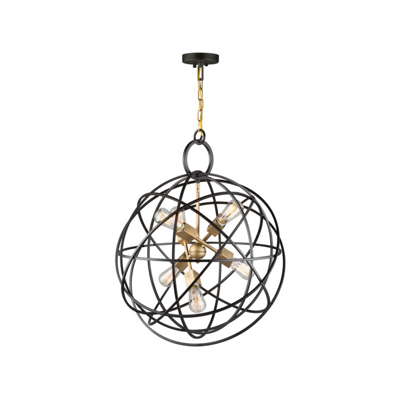 Artcraft Lighting Orbit Collection 6 Light Chandelier AC10956