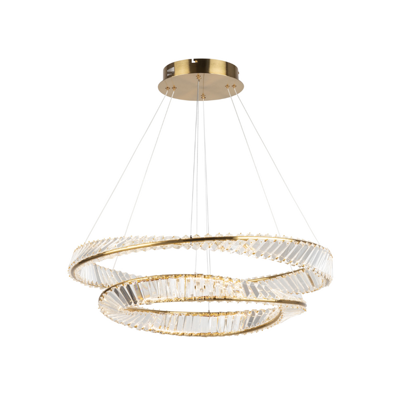 Artcraft Lighting Stella Collection 65W LED Brushed Brass Chandelier AC6723BB
