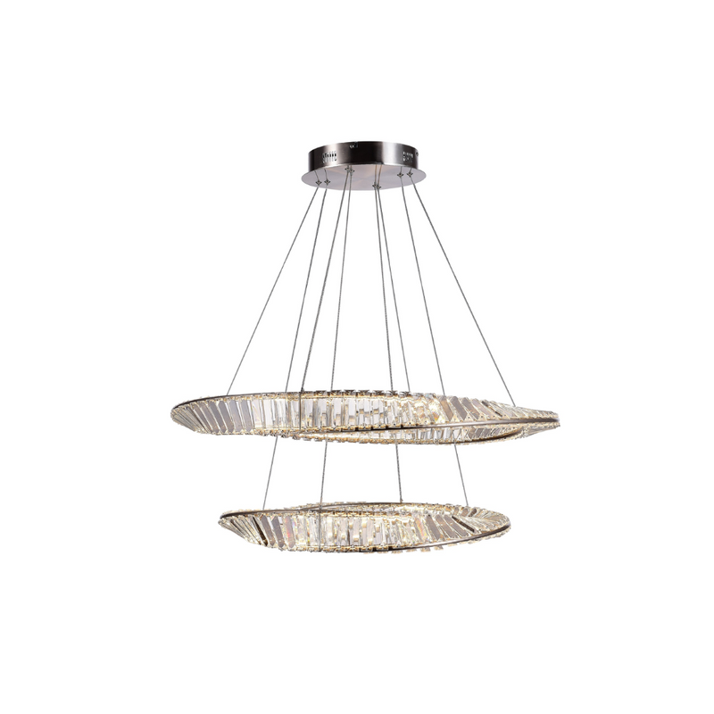 Artcraft Lighting Stella Collection 90W LED Satin Nickel Chandelier AC6723SN