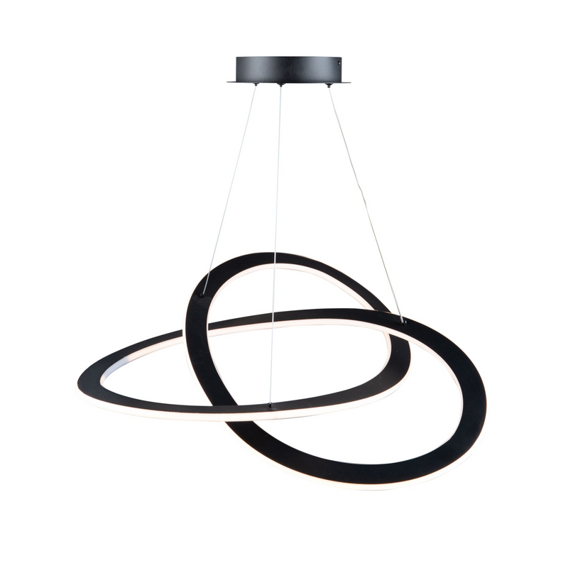 Artcraft Lighting Wave Large 45W LED Chandelier AC7077BK