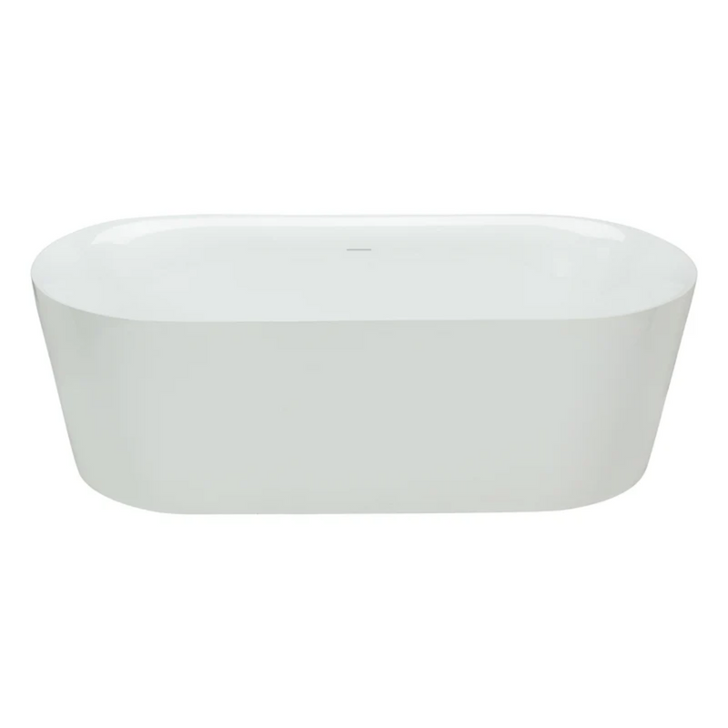 Agua Canada 66'' Glossy White Oval Freestanding Bathtub - BAHLI-66-II