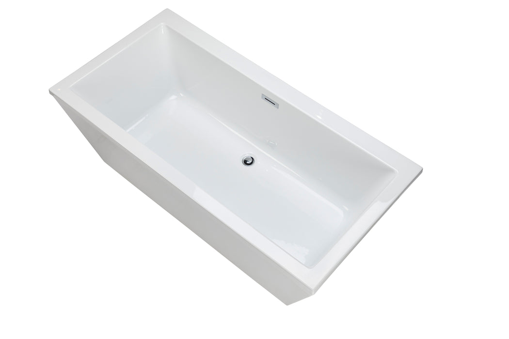 Agua Canada 60’’ Rectangular 2 Pieces Freestanding Bathtub - Bailey-60-II