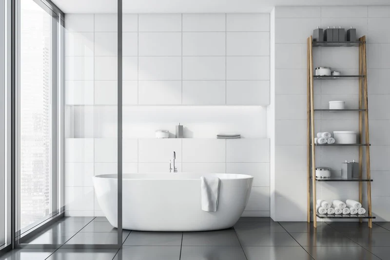 Agua Canada BRADLEY 74'' Glossy White Freestanding Bathtub