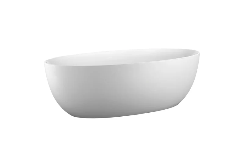 Agua Canada BRADLEY 74'' Glossy White Freestanding Bathtub