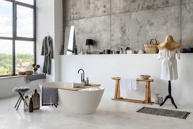 Agua Canada BRADLEY 74'' Glossy White Freestanding Bathtub