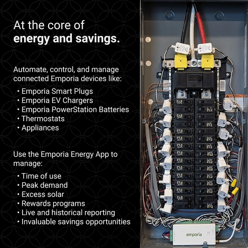 Emporia 3-Phase Vue 3 Energy Management Hub & Monitor