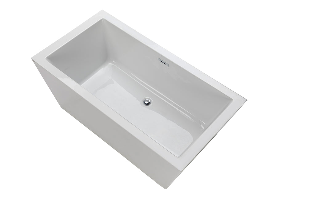 Agua Canada 60’’ Rectangular 1 Piece Freestanding Bathtub - BOSTON-60