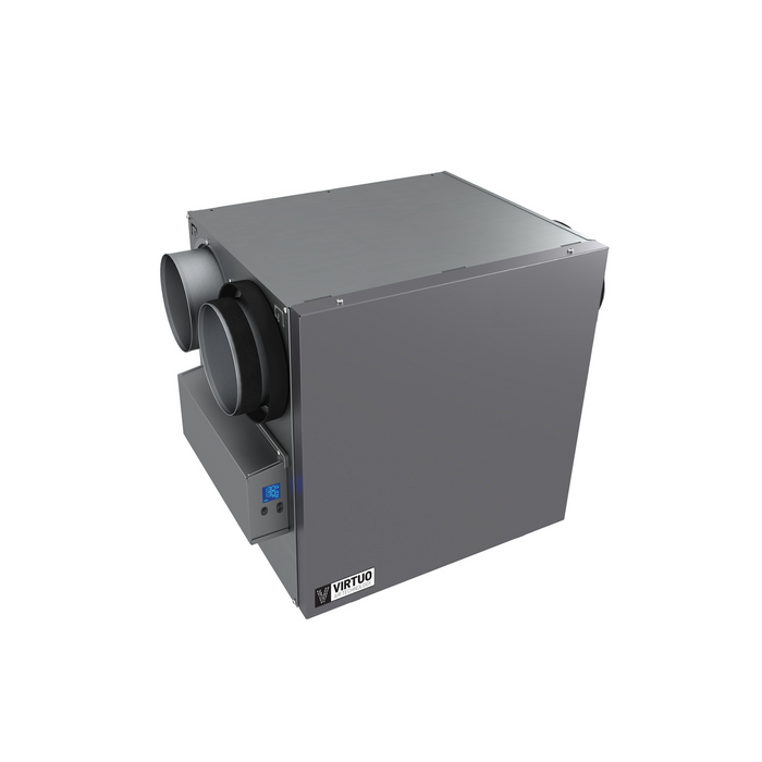 Broan AI Series V150H75NS 150 CFM 75% SRE Side Port HRV with Virtuo Technology