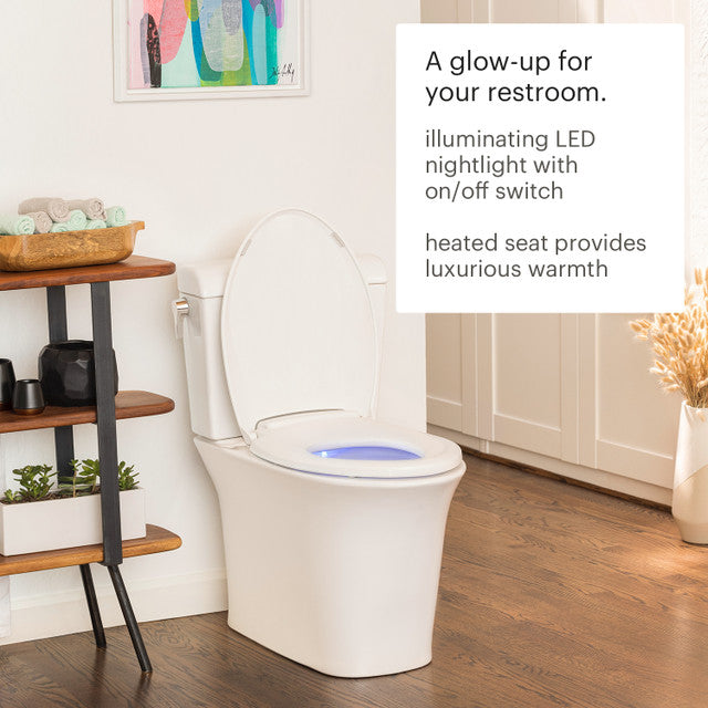 Brondell LumaWarm Heated Nightlight Toilet Seat