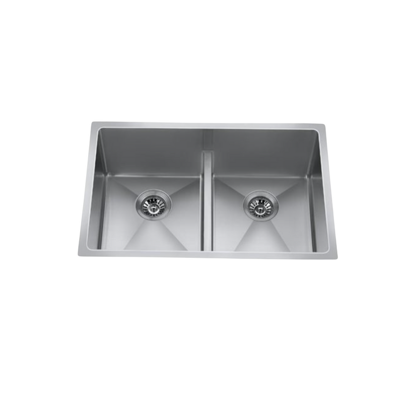 Craftx Undermount 29 x 19-in Brushed Satin Stainless Steel Double Equal Bowl Kitchen Sink - CXZD882L