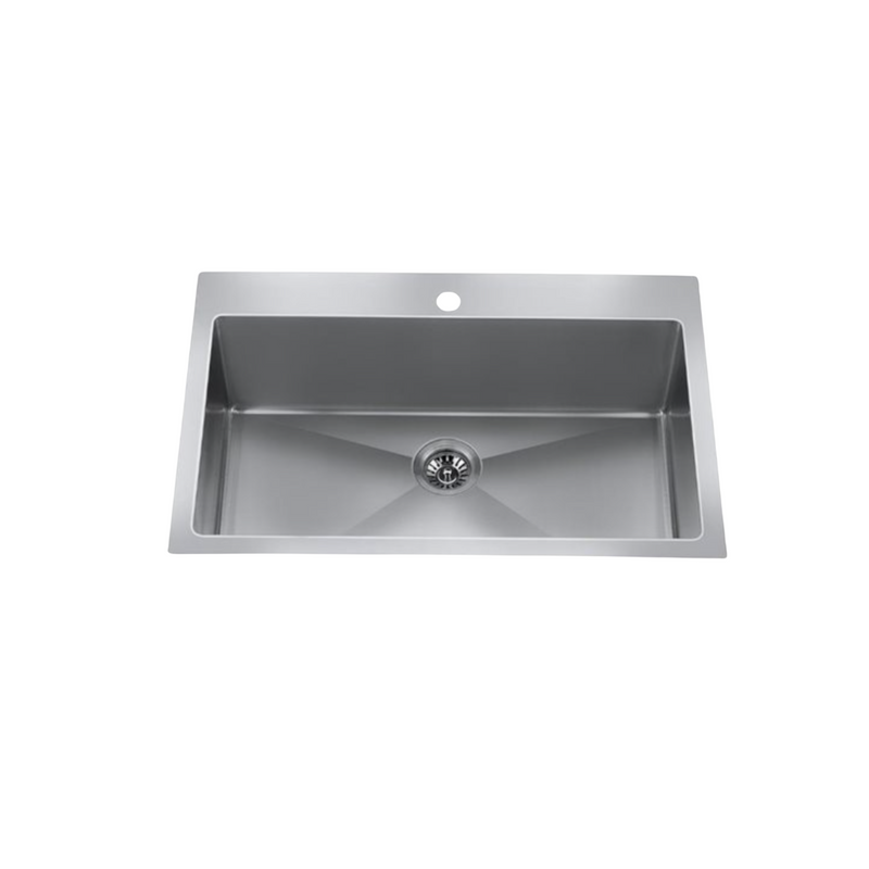 Craftx Undermount 29 x 19-in Brushed Satin Double Equal Bowl Kitchen Sink - CXZS881DM1