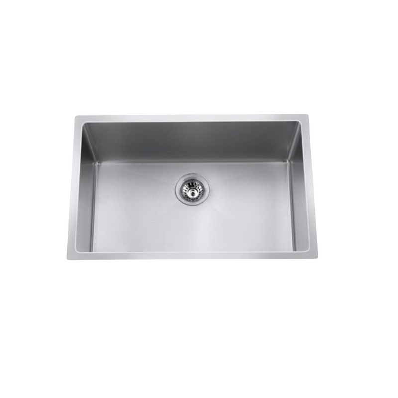 Craftx Undermount 33 x 22-in Brushed Satin Single Bowl Kitchen Sink - CXZS882