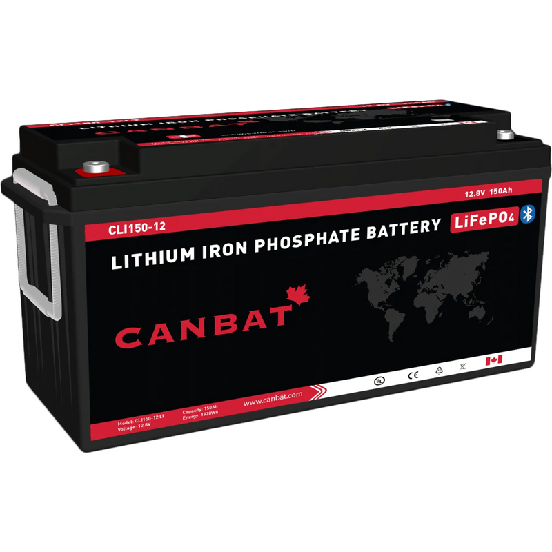 Canbat 12V 150Ah LiFePO4 Lithium Battery - CLI150-12