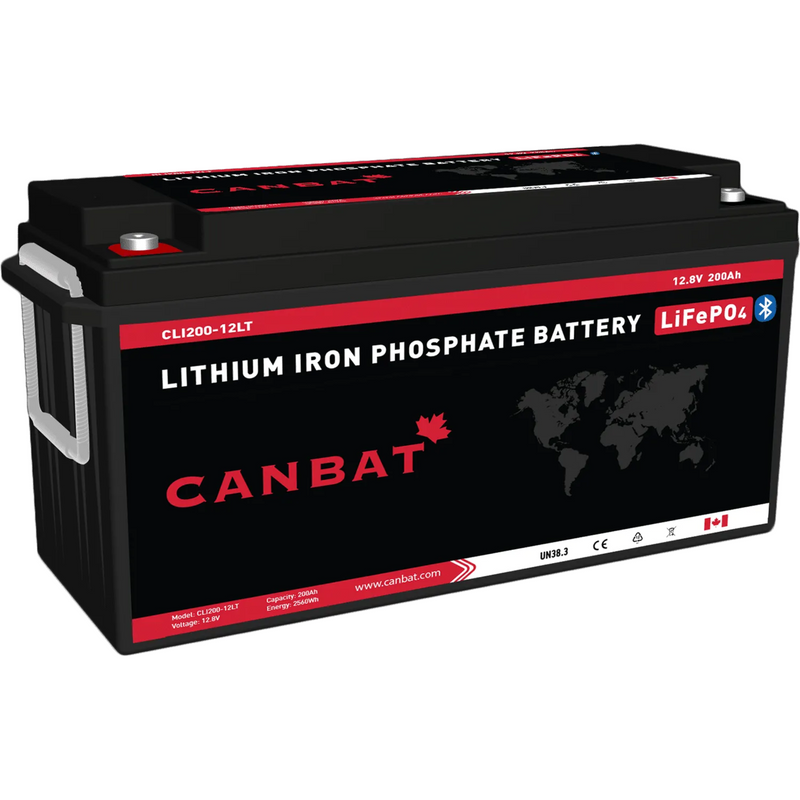 Canbat 12V 200Ah Cold Weather LiFePO4 Lithium Battery - CLI200-12LT