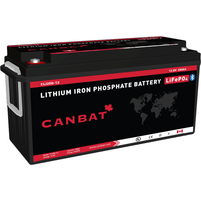 Canbat 12V 200Ah LiFePO4 Lithium Battery - CLI200-12