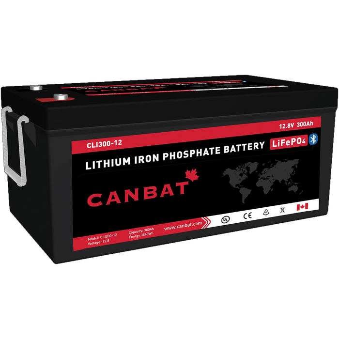 Canbat 12V 300Ah LiFePO4 Lithium Battery - CLI300-12