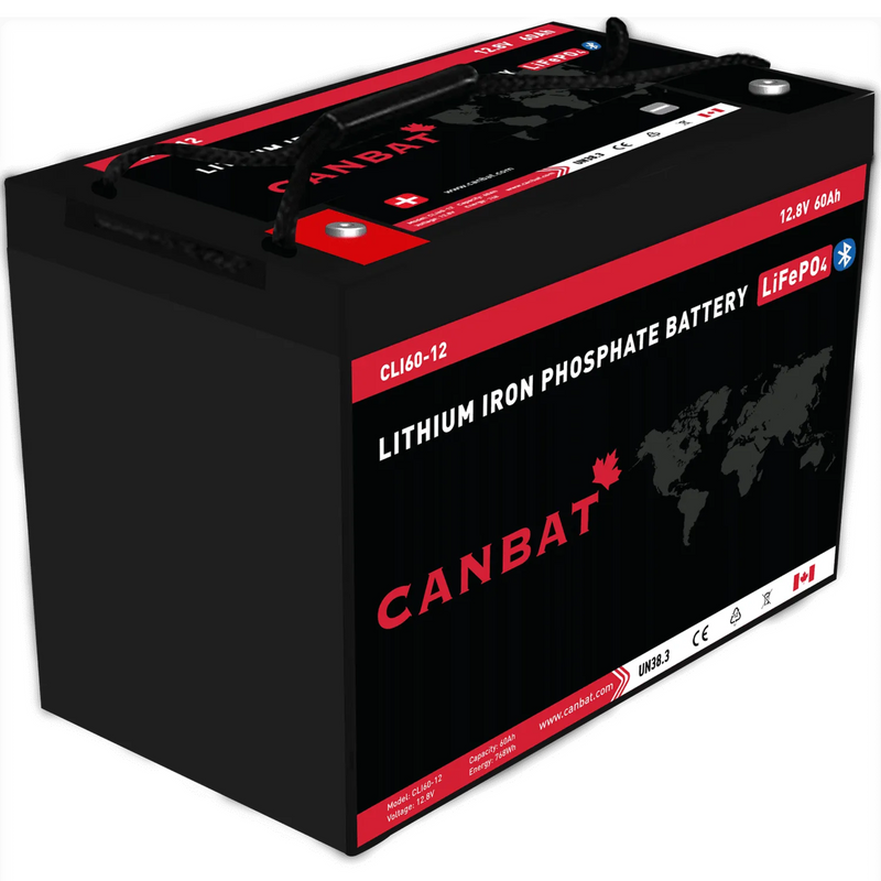 Canbat 12V 60Ah LiFePO4 Lithium Battery - CLI60-12