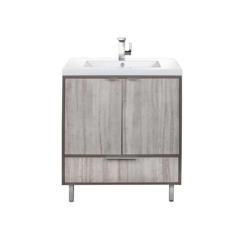 Cutler London 30” Gray Freestanding Vanity LCSHF30
