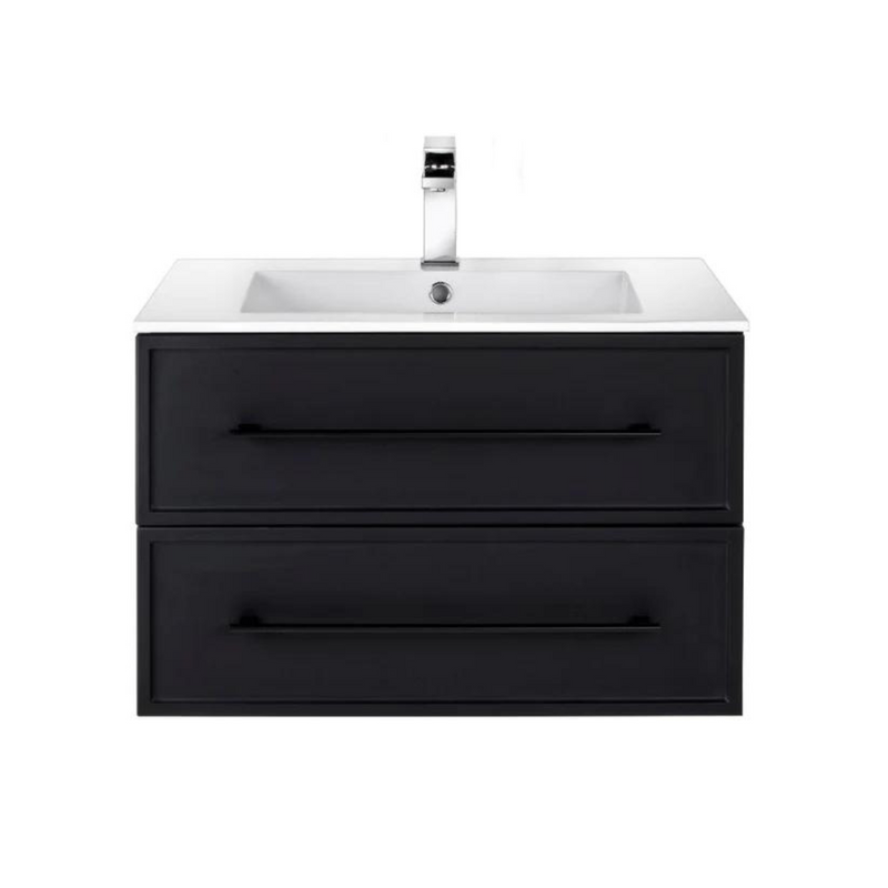 Cutler  Milano 30” Black Wall Mount Shaker Vanity FV BLACK30MS