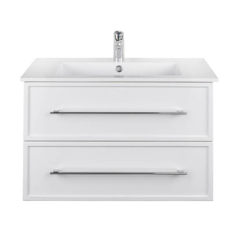 Cutler Milano 30” White Wall Mount Shaker Vanity FV WHITE30MS