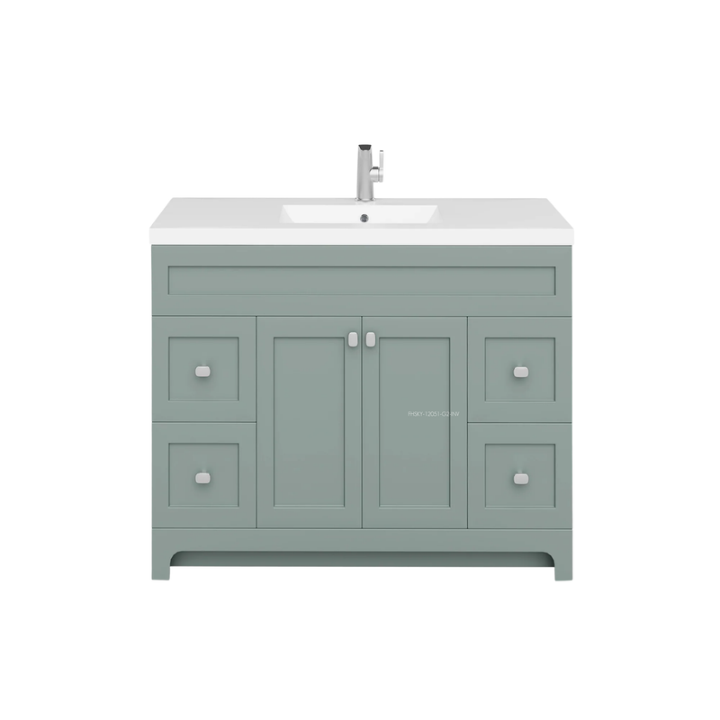 Cutler Daisy 48" Freestanding Cultured Marple Top Bathroom Vanity with Modern Shaker Doors